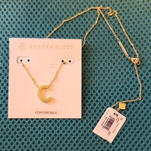 Kendra Scott Gold 'C' Pendant Necklace